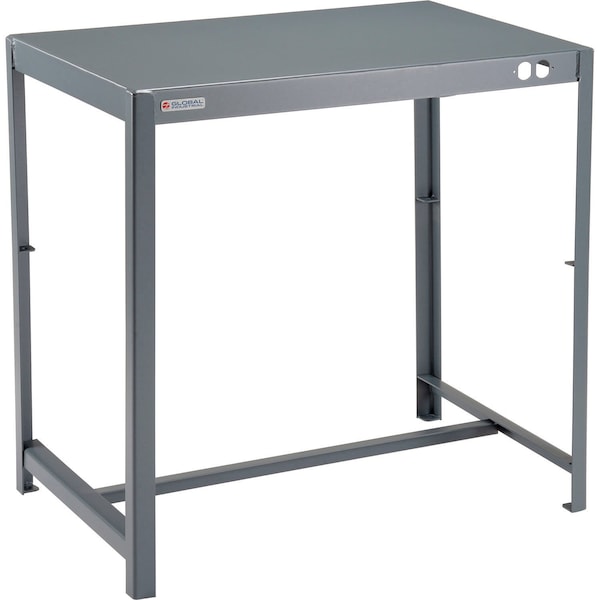 Deluxe Machine Table, 12 Gauge Welded Top, 36W x 24D x 36H